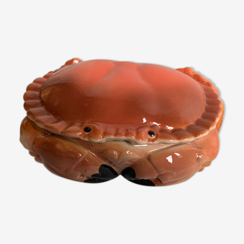 Boîte en céramique en forme de crabe