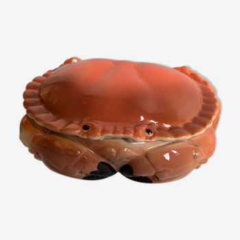 Ceramic crab-shaped box