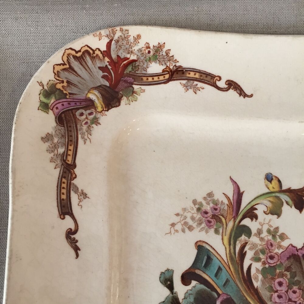 Presentation plate square iron earth