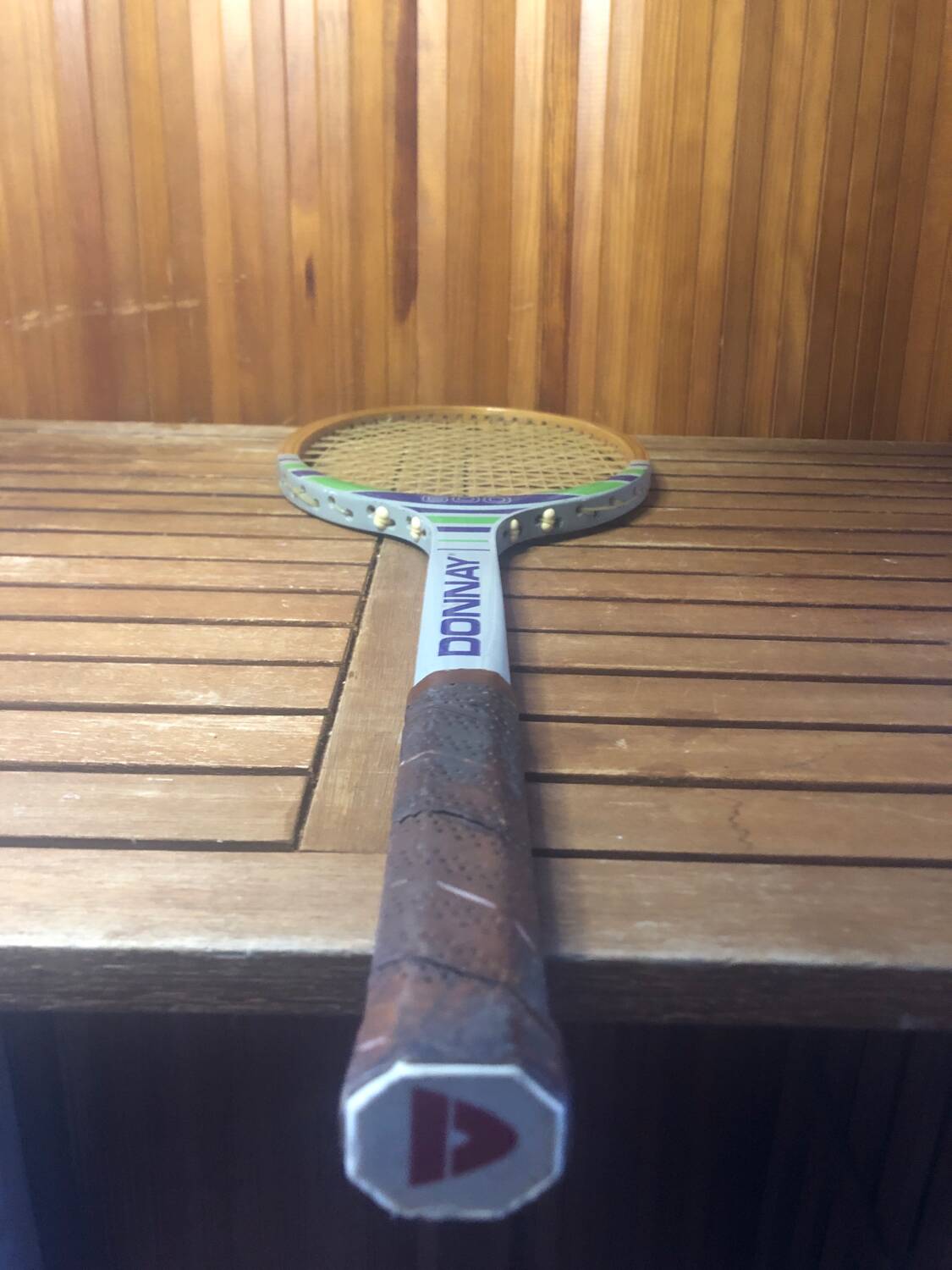 Old DONNAY 600 Tennis Racket Vintage Wood #A366