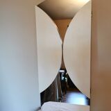 Large vintage mirror round triptych 110x47cm