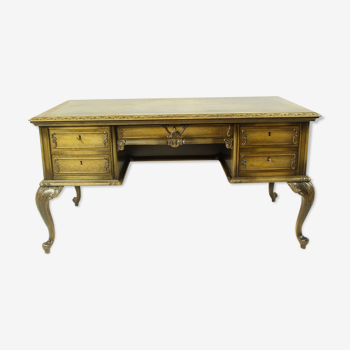 Bureau en bois de chêne style Louis XV