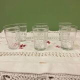 Baccarat 6 cut crystal goblets model Chauny | shot glasses