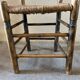 Old turned and stuffed wooden chair