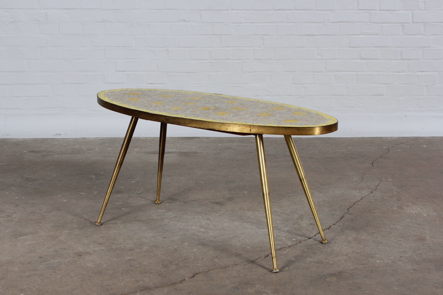 Deutscher 1950er Mosaiktisch Coffee table Vintage design MCM