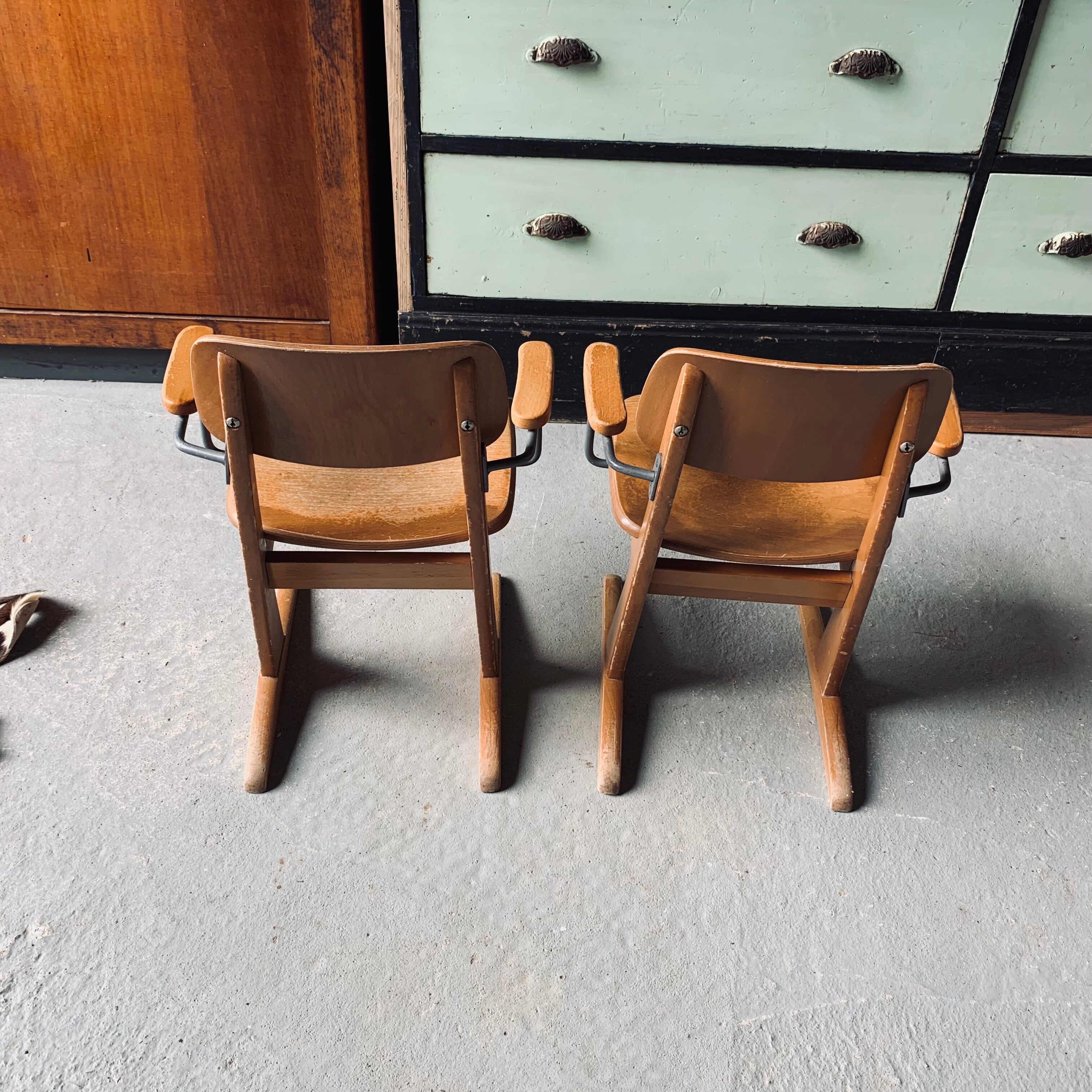 2 chaises enfant Casala - bois & métal