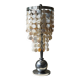 Art Deco table lamp with a mother-of-pearl top and Funkis-style frame.