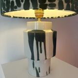 Set of 2 MCM table lamps: Unique recycled pieces made from vases by Ditmar Urbach Keramik – Czech Republic.