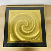 70's golden holographic painting