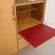 Oak desk cabinet with wardrobe space and fully pickled showcase, circa 60