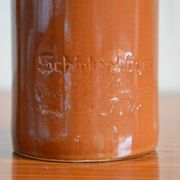 Bouteille en grès vernis