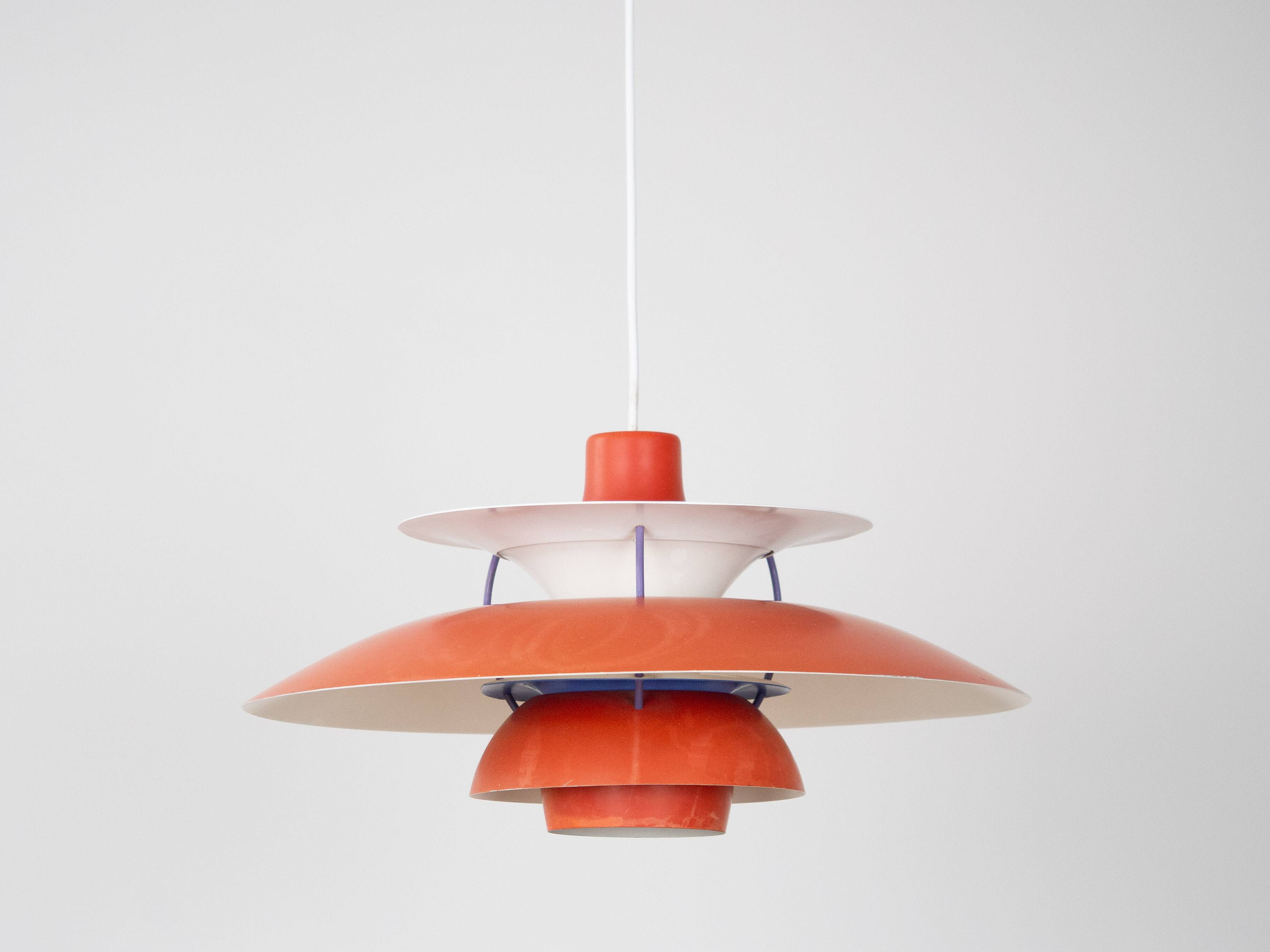 Danish vintage PH 5 pendant lamp by Poul Henningsen, Louis Poulsen, 1958