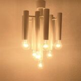 Minimalist suspension from the Swiss space age of the mid-century type 415 by Temde, 1960s.