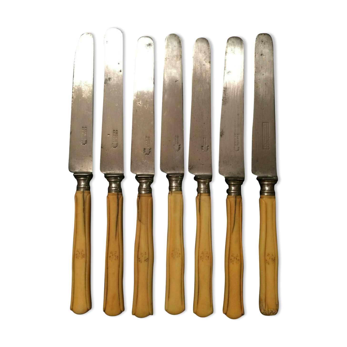 Lot de 7 couteaux lame en acier