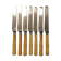 Lot de 7 couteaux lame en acier