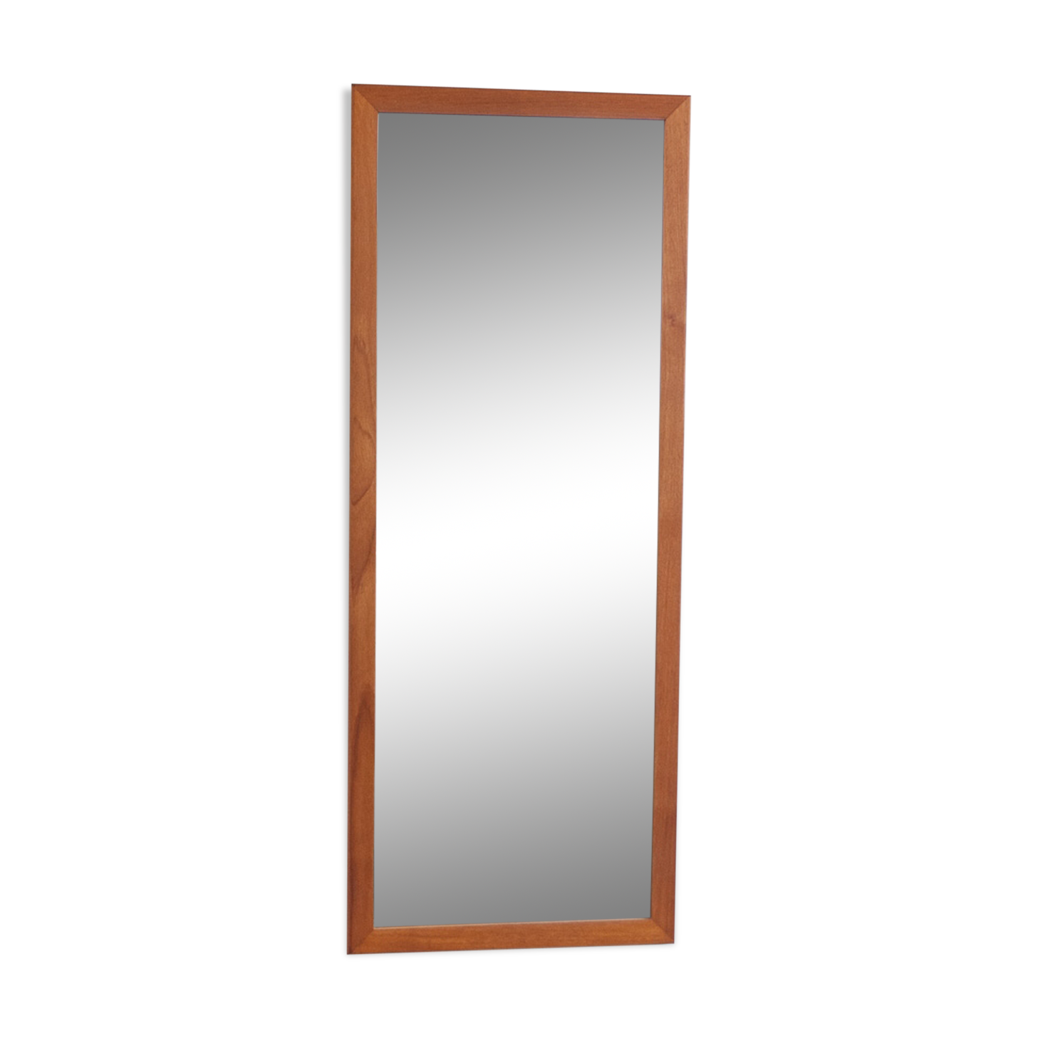 Scandinavian mirror in light teak
