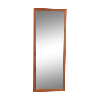 Scandinavian mirror in light teak