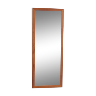 Miroir scandinave en teck clair