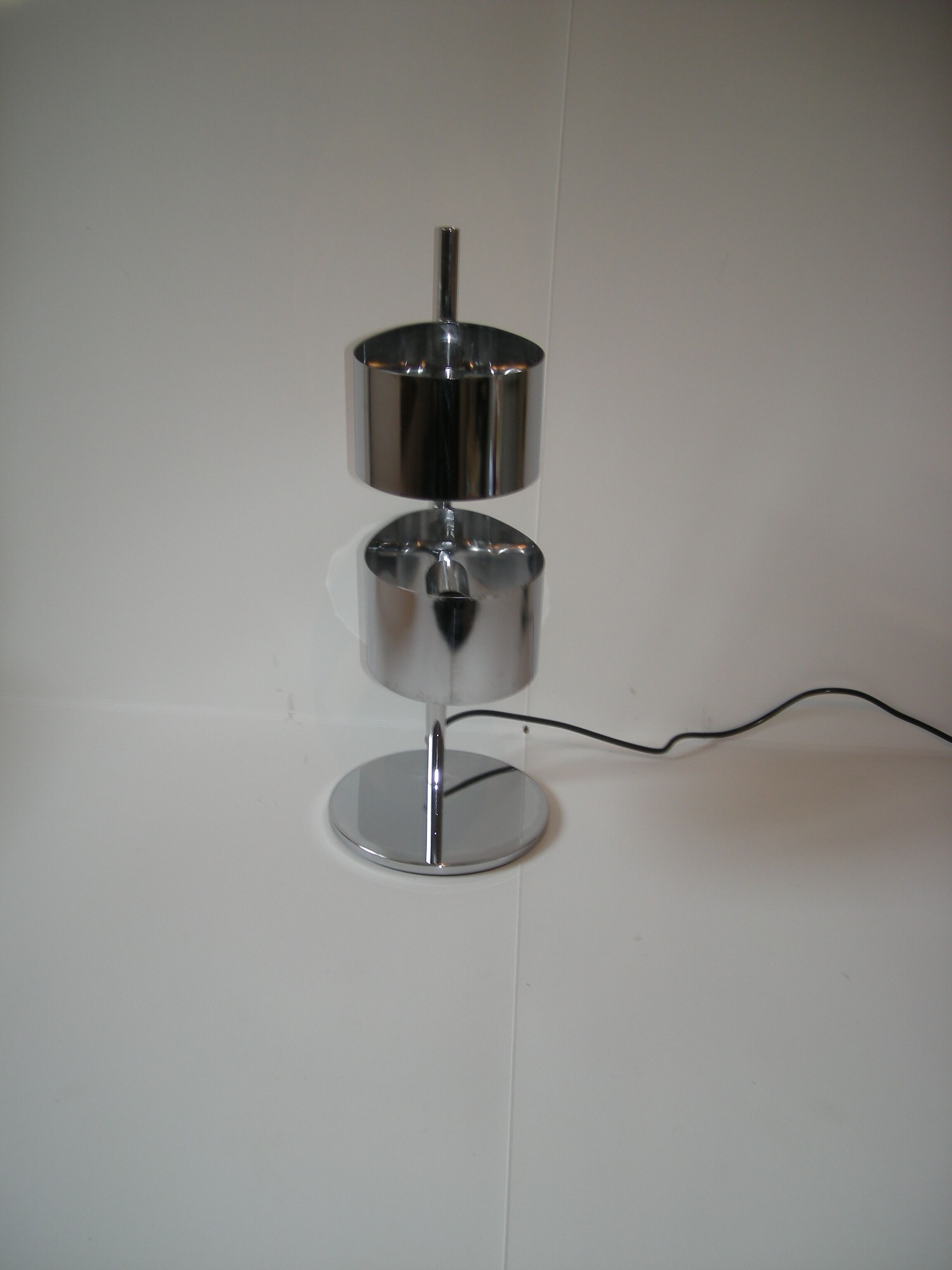 Stainless steel lamp of the 60s - 70s