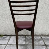 Suite of 4 chairs 1960 Scandinavian inspiration