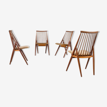 Set de 4 chaises ''Flamingo'' par Thea Leonard pour Nassjo Stolefrabrik, Suède, 1960