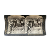 Old photography stereo, stereograph, luxury albumine 1903 Malaga, Spain