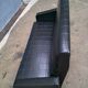 Vintage black skai sofa