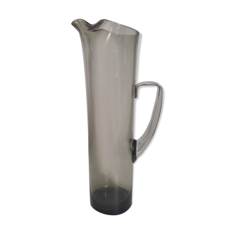 Water pitcher, vintage blown glass 70