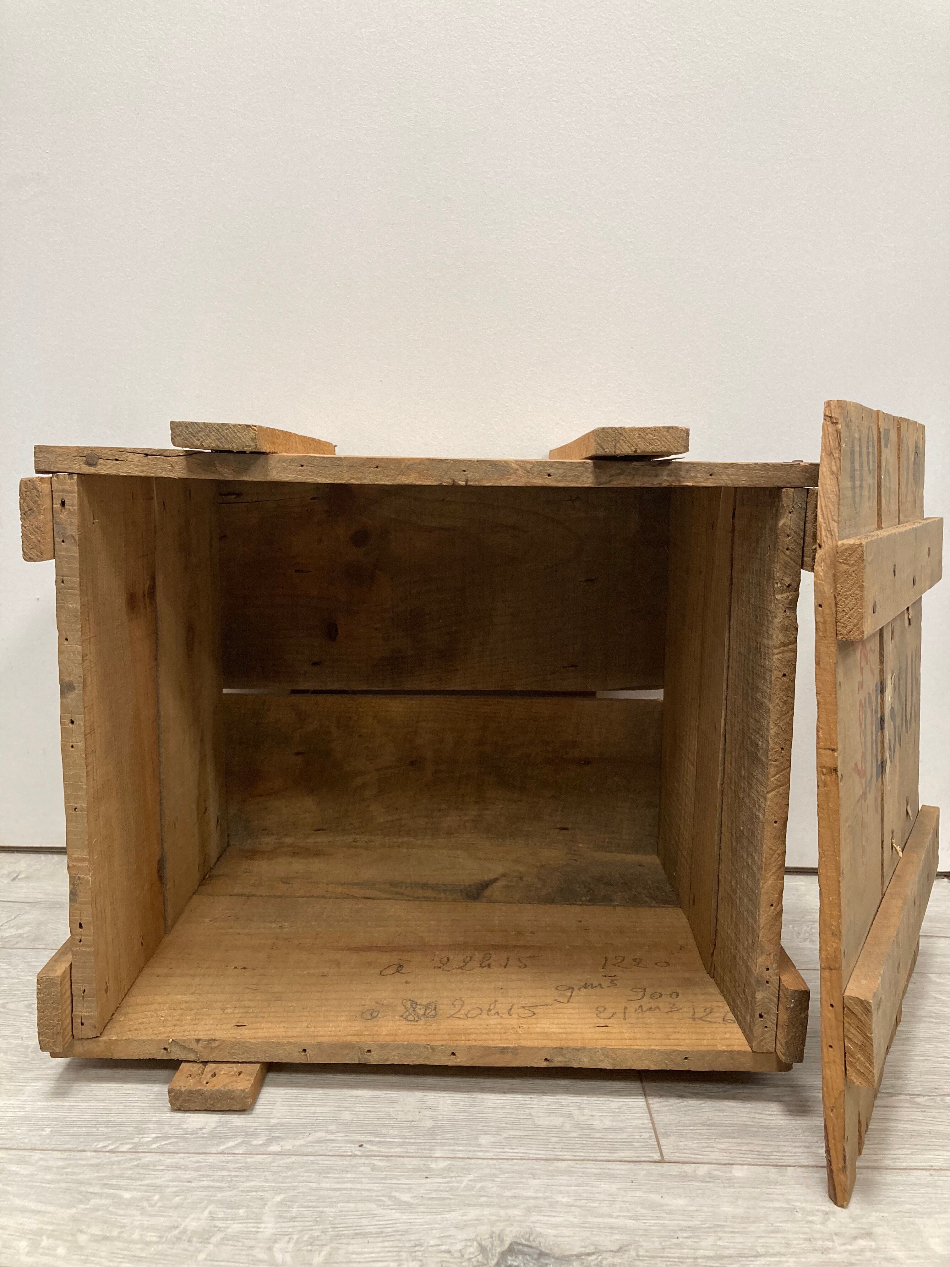 Vintage wooden suitcase