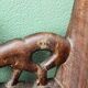Siège africain monoxyle en bois sculpté