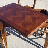 Extendable oak wallet table