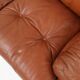 Brown leather 2-seater sofa Coronado by Tobia Scarpa for B&B Italia, Italy ca. 1960