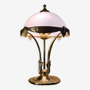 Large deluxe living room brass lamp