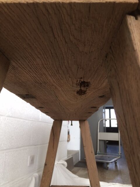 Workbench out of his barn wood