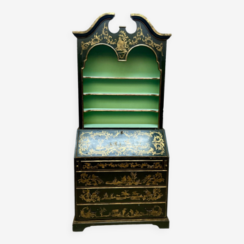 Bureau scriban en laque de style Louis XIV 20 ème siècle