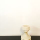 Lampe de table en verre d’échecs beige par Ivan Jakes, années 1960
