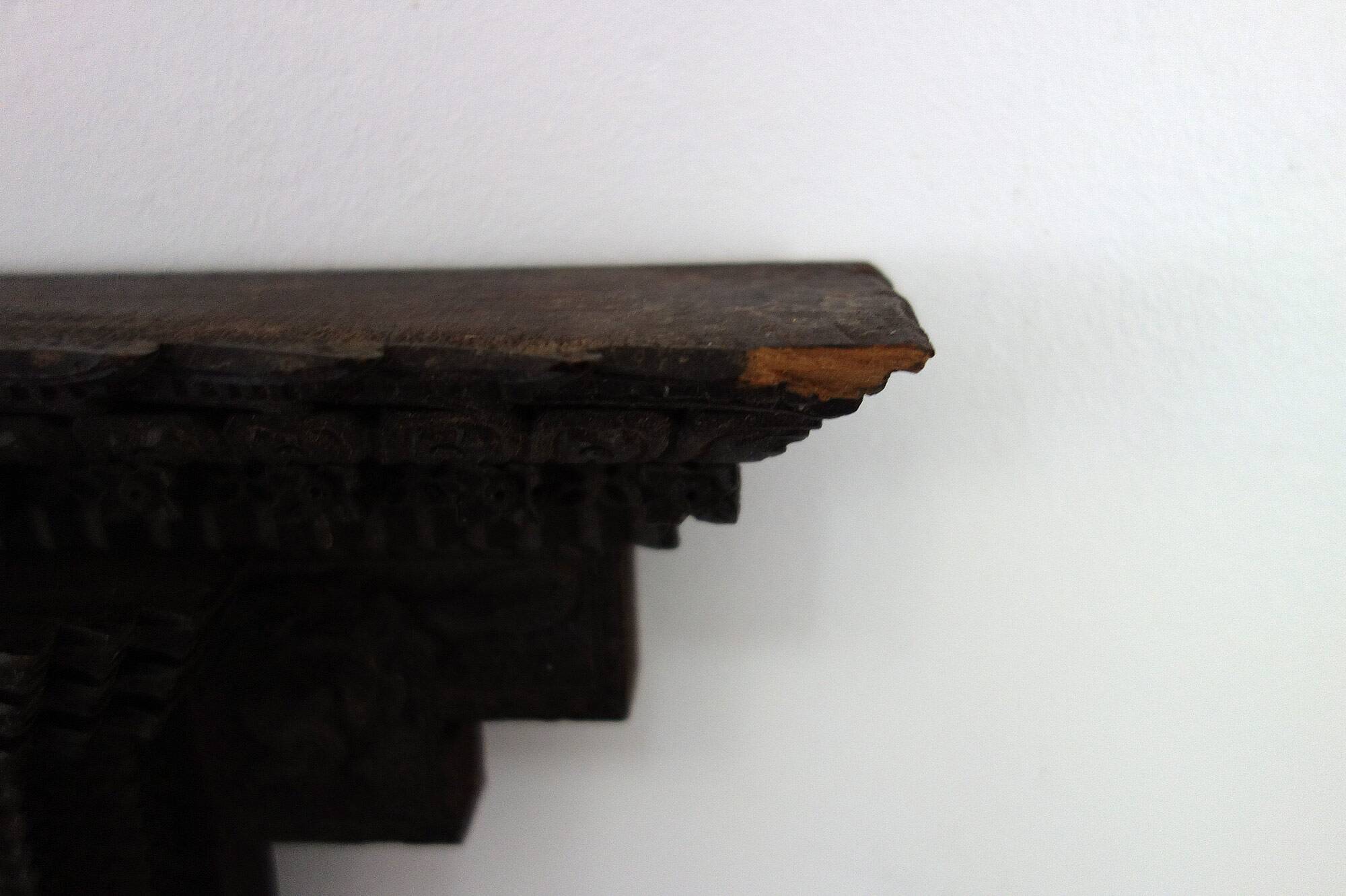 Old Newari Nepali window in carved wood
