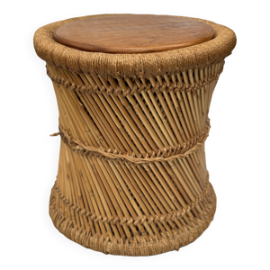 pouf en corde Mid-Century