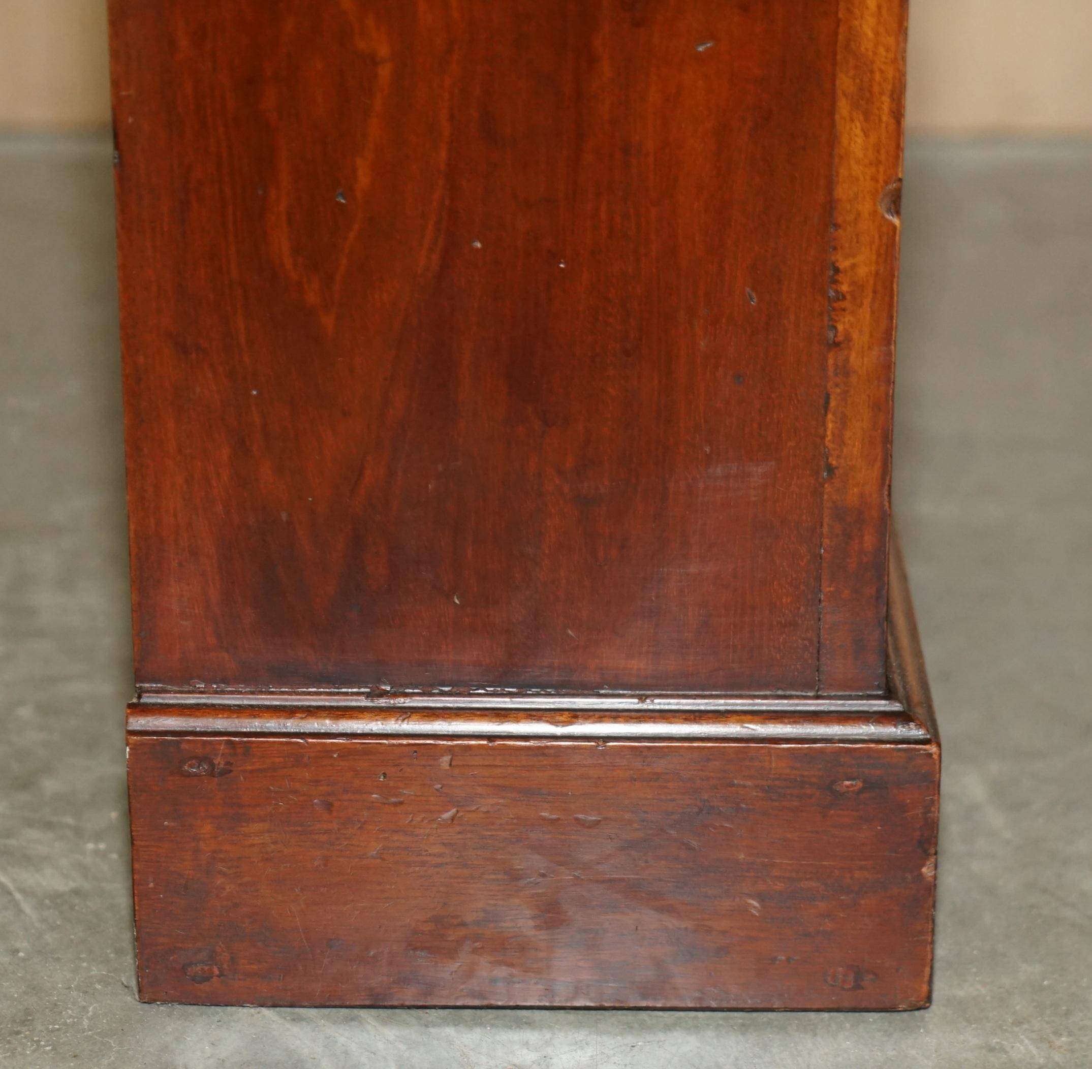 Pair of Regency Period Miniature Bookcases in Hardwood, Brass and Marble