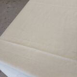 Pure linen canvas sheet/tablecloth/curtain "Blue flower"