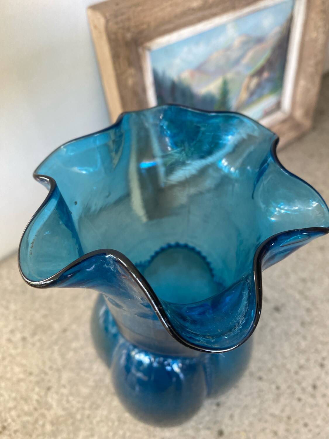Blue vase