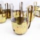 Brass orangeade service and 60s glass
