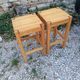 Pair of stools. Vintage
