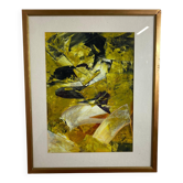 Waves of Gold Modern Abstraction by Juraj Huliak