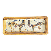 Ceramic cake dish, donkey decor, vintage crafts