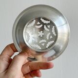 Silver-plated metal butter dish Coquillor