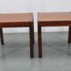 1960s Set of Two Square Side/Coffee Wooden Tables , Denmark