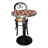 Table bistrot originale et colorée