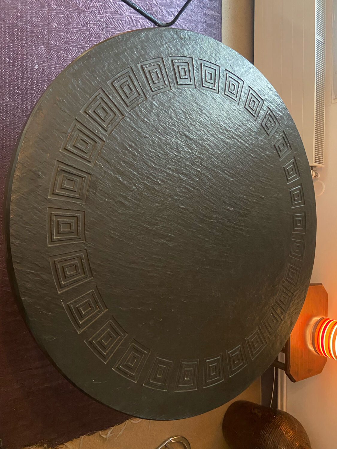 Vintage Dining Table by Ilse Möbel, 1960s, Round and Black