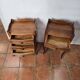 Pair of Louis XV style bedside tables in cherry wood